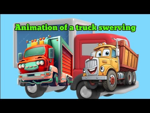 Animated Cement Truck And Semi-Trailer Adventure !!!!