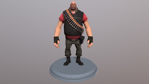 TF2 Heavy - Download Free 3D model by Nobby76 (@nobbyt76)
