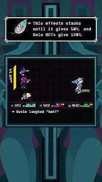 You can do over 100% Mercy with a single ACT to a single enemy in Deltarune