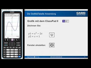 Webinar: ClassPad II - Bedienung - Teil 2 - Die Grafikanwendung
