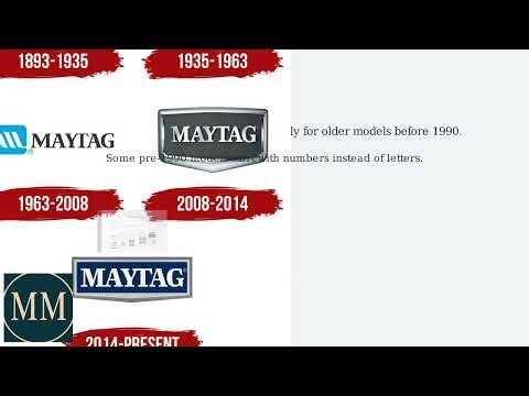 How to Tell How Old a Maytag Washer Is – Serial Number Date Code Explained