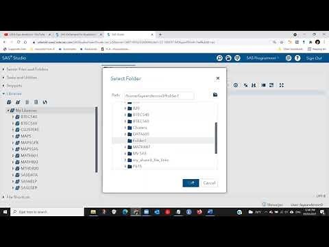 SAS Studio setup after getting access & before conducting Analysis
