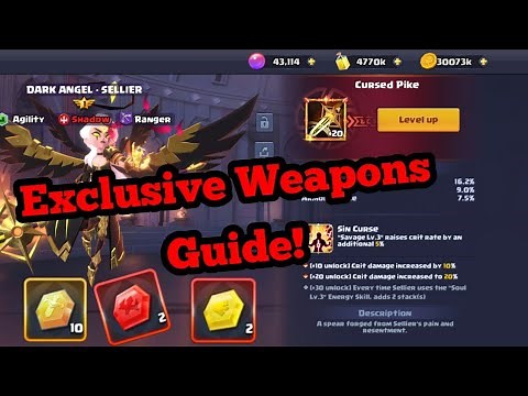 COMPLETE Exclusive Weapons GUIDE! What they are? How to level them up? Valor Legends