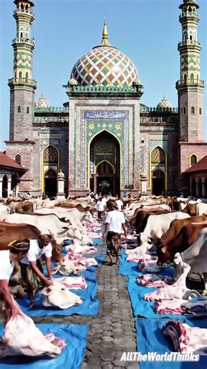 Prosesi Penataan Daging Qurban #qurbani #sapi #cow