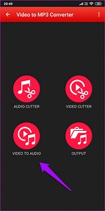 How to extract audio from video link