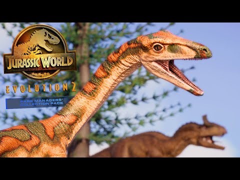 SEGISAURUS hides from CRYOPLOPHOSAURUS - Jurassic World Evolution 2 [4K]