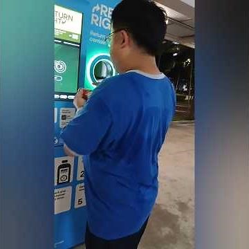 How to recycle the can with 10 cents which the machine has accepted?