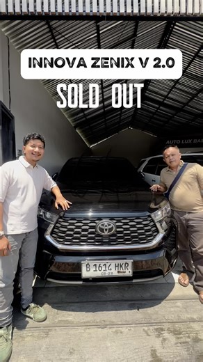 Dp30jt . Angsuran 10.195.000 5th Asuransi Kombinasi 1th ARK 4th TLO Angsuran 11.720.000 4th Asuransi Kombinasi 1th ARK 3th TLO . Toyota Zenix tipe V tahun 2023 2.0 automatic hadir dengan desain futuristik dan fitur modern yang siap memikat. - Mesin 2.0L Dynamic Force yang responsif dan efisien - Transmisi CVT halus, nyaman untuk perjalanan jauh maupun dalam kota - Interior mewah dengan head unit touchscreen, lengkap dengan Apple CarPlay & Android Auto - 7-Seater lega dan fleksibel, cocok untuk k