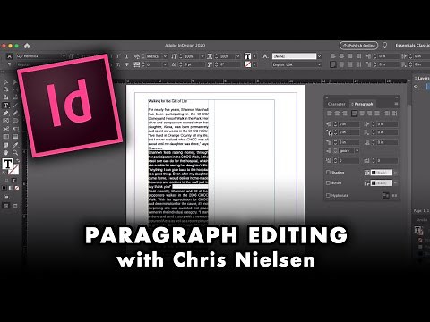 Paragraph Formatting & Editing in InDesign