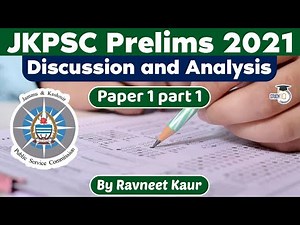 JKPSC Prelims 2021 - Analysis of Questions with Answers Paper 1 Set 1 Jammu & Kashmir Civil Service