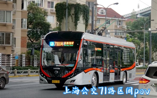 【迎进博.比主线长的区间】上海公交71路区间全程前方展望pov