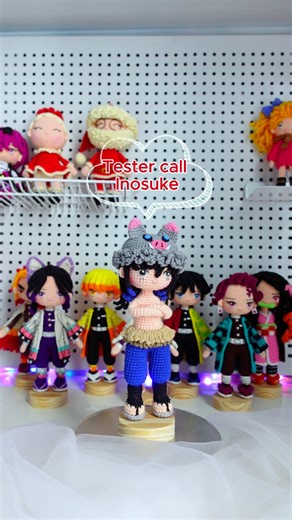 Huongkhvn on Instagram: "TESTER CALL Inosuke - Demon Slayer pattern Design by @huongkhvn @huongkhvn2 Hello everyone, I would love to have ~5 testers, who will support me in testing my pattern Inosuke. I will announce the tester list on 17 Dec 2025 Please kindly read info below if you want to be my testers: Requirements to join me: 1. Follow me @huongkhvn or @huongkhvn2 2. Share this tester post on your story (in #public mode and tag me) 3. Please leave me a comment " tester Application" so that