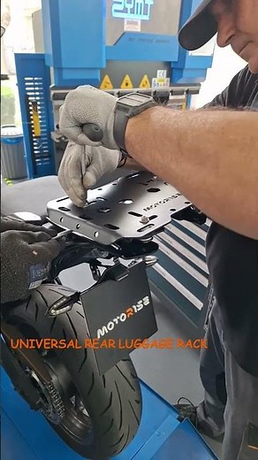 UNIVERSAL REAR LUGGAGE RACK BY MOTORISE #motorcycle #motorcycleaccessories #motorbike #moto