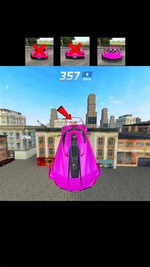 Best 3 Pink Supercar Stunts Over The City Buildings 🏙️ Extreme Car Driving Simulator Gameplay