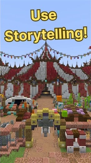 Better Your Builds with Storytelling #minecraftbuilding #minecrafttipsandtricks #minecraftcircus