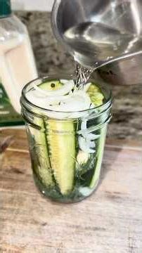 The difference between store-bought pickles and homemade pickles...