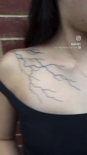 EasyTatt | Thunder Shoulder Tattoo Application