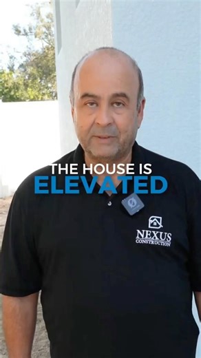 Elevate the structure to protect it from storms.🌪️ #homesafety #floridahomes #constructionlife