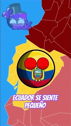 Ecuador feels small 🤏🥺 // #humor #countryballs #shorts #countriesoftheworld #memes