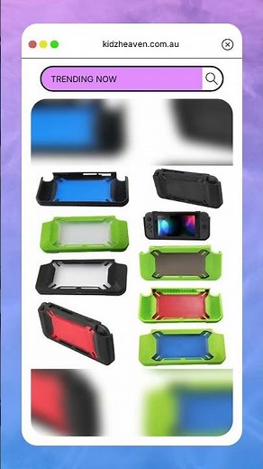 Nintendo Switch Back Cover - Scratch Resistant - Green + Red