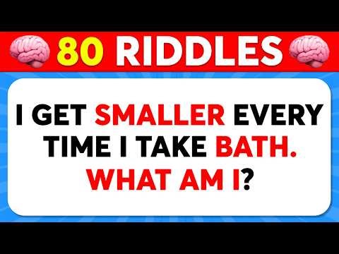 Only a Genius Can Solve These Tricky Riddles 🧠🤯 80 Brain Teasers & Riddle Quiz