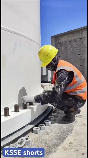 How Wind Turbines Are Held Together by Bolts 🤯🌬️ #Engineering #Construction