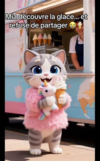 Qui mange toute la glace comme Mia ? 👀👇 #mia #chatmignon #tiktokfrance #pourtoi #fyp