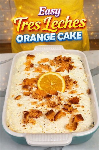 Easy tres leches orange cake made simple
