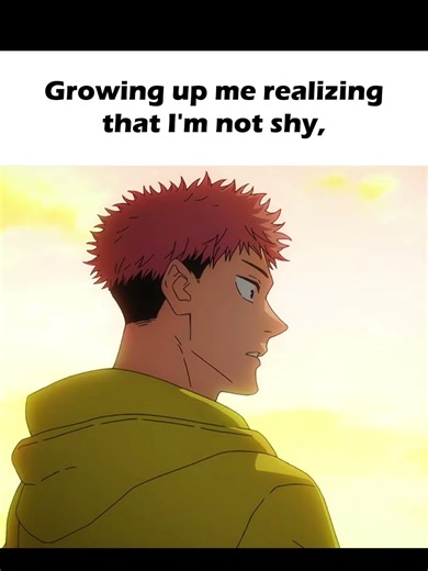 I'm not shy, I just don't like People😭💔| #yuji #yujiitadori #sukuna #jujutsukaisen #jjk #shorts #fyp