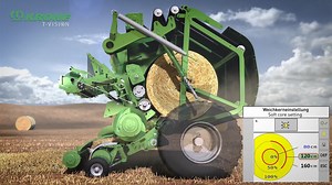 KRONE VariPack Plus 👉 diese Animation zeigt euch, was in der Presse passiert. Die VariPack Plus ist eine leistungsstarke Spezialmaschine für trockene Erntegüter. Die ungesteuerte EasyFlow Pick-up in Verbindung mit dem Integralrotor sorgen für maximale Durchsätze. Besonders ist das neu entwickelte Schneidwerk mit einer aktiven Messerschaltung, welche sicherstellt, dass alle vorgewählten Messer hydraulisch in die Messerschlitze gedrückt werden. Der spezielle Aufbau der Presskammer, bestehend aus 