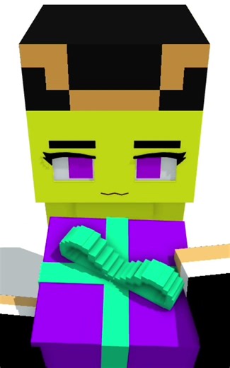 hadiah eh.. #minecraft #minecraftshorts #minecraftanimation #trending #memes #prisma3d #3danimation