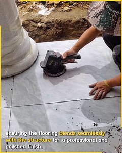 Seamless Tile Fit Around Column #TileCutting #ToolWork #PowerMotion | Jogi Jokes