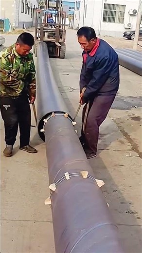 Installation process of PE steel sleeve insulation pipes