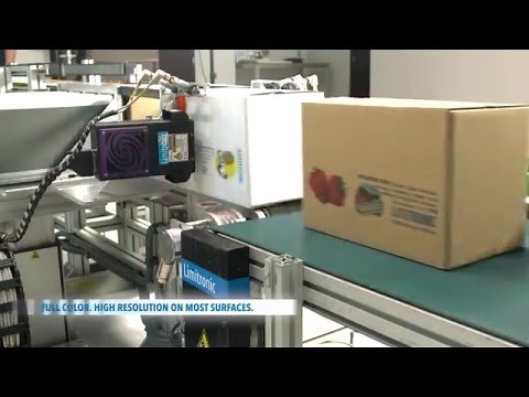 Limitronic V6 Full Color (CMYK) printing on corrugated boxes