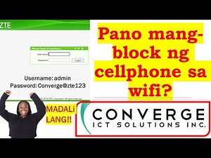 Pano mang-BLOCK ng Cellphone sa Wifi? Converge ZTE MODEM 🎯 READ 1ST COMMENT❗