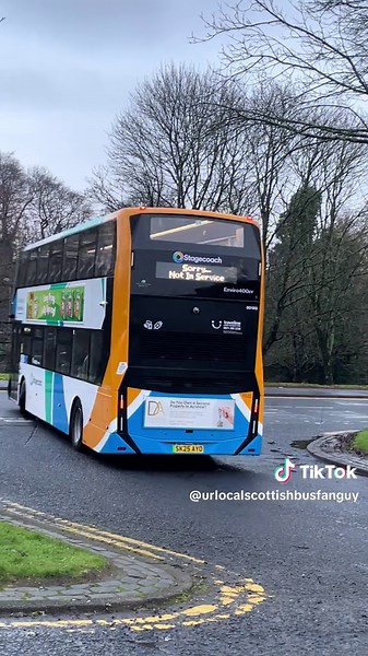 SK25 AYO (80185) is seen here leaving Kilmarnock bus station on no service