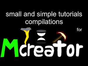 Small and simple tutorials compilation for - Mcreator 2022.2