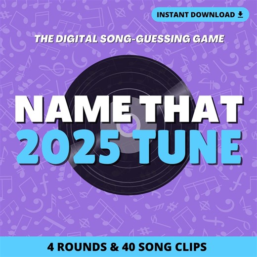 NAME THAT 2025 TUNE Digital Party Game | 4 Rounds & 40 Songs | Music Trivia Quiz | Instant Download | Powerpoint Game - Etsy Australia