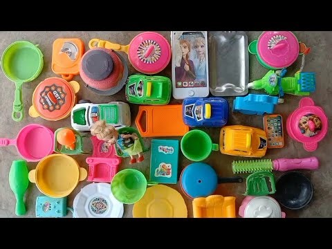 Diy unboxing kitchen Set l kitchen plastic set | mini cooking Kitchen set | Plastic Kitchen set | 38