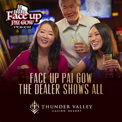 A head start and no commission on winning hands makes for unbeatable action. | Thunder Valley Casino Resort