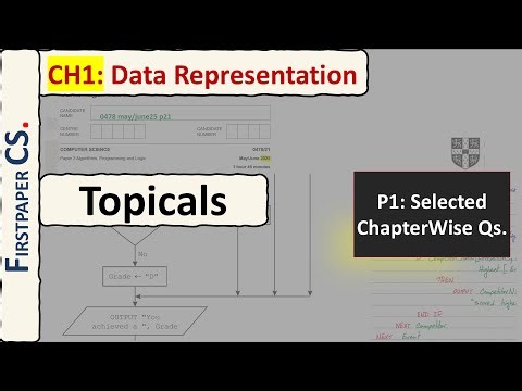 CH1: SELECTED ChapterWise Questions | CIE CS