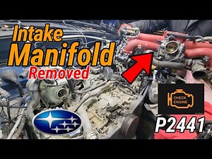 V1: How to Remove IntakeManifold. Impreza Wrx Sti 2.5L Solid Code came up Air Valve Issue P2441
