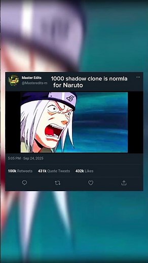 Naruto multi shadow clone🫨☠️ #animeshorts #ytshorts