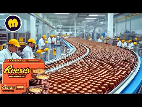 How Reese’s Peanut Butter Cups Are Made In Factory | Reese’s PB Cups Factory Process
