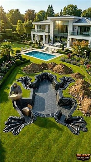 "Building a Giant Frog-Shaped Pool at a Luxury Mansion (Complete Transformation)"