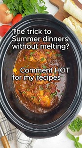These are the slow cooker recipes I use all summer long—no heating up the kitchen and no last-minute dinner panic. Let's make your Summer so much easier - and tastier. 💨 Comment HOT and I’ll send you the full cookbook! | Eating on a Dime