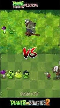 PVZ FUSION VS PVZ 2 - Plant Team Vs Zombie Team - p46 - Who is the best ? #gameplayvideo #shorts