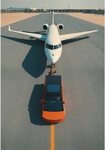 Tesla Cybertruck Tows Private Jet at Jetex Dubai