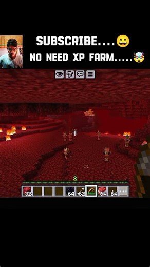 NO NEED XP FARM......🤯, SUBSCRIBE......🤯#minecraft #shorts #trends
