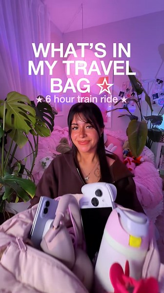 What I pack for a long train ride adventure